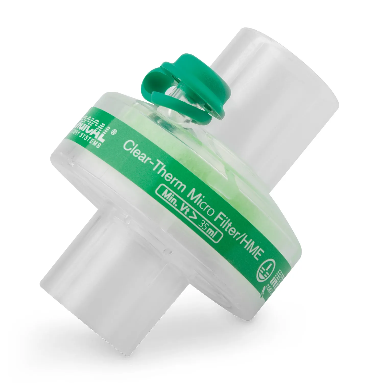 Mikrobakterielt filter til patienter under 10 kg. Påsættes mellem Y stykket og endotracheal tubus